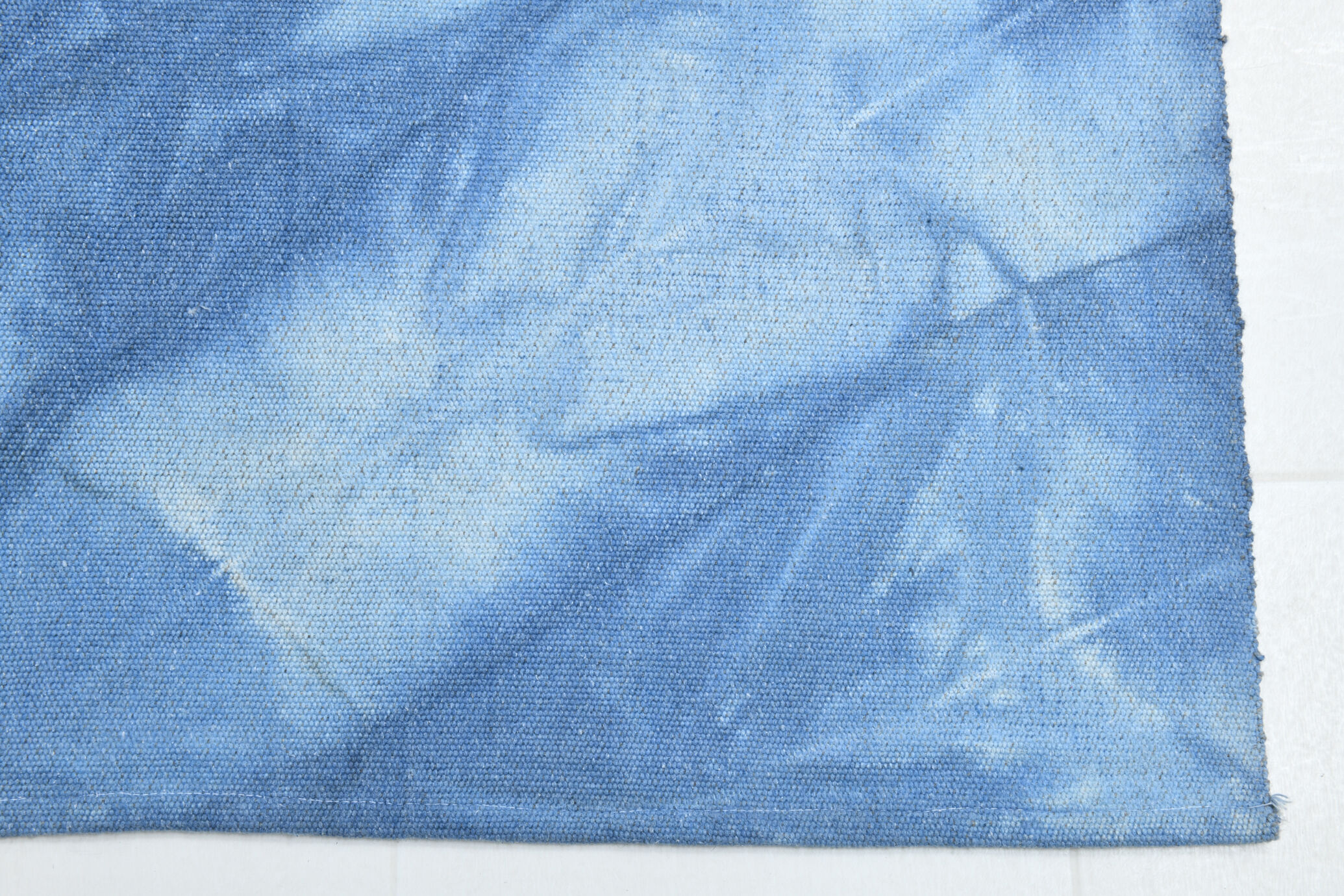 Pastel blue large turkish rug 304x211cm