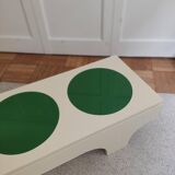 table basse, bois laquée  emiel veranneman & vasarely