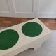 table basse, bois laquée  emiel veranneman & vasarely