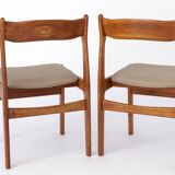 2 sur 5 chaises danoises vintage des années 1960 - Structure de chaise en noyer