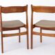 2 of 5 Vintage Danish Chairs 1960s - Walnut Chair Frame