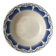 Vintage hollow dish in royal blue arabesque earthenware