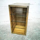 Wooden and glass shelf