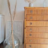 Rattan chest of drawers circa 1970, Dal Vera