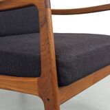 Fauteuil lounge FD-109 en teck par Ole Wanscher pour France & Son, années 1960