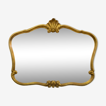 Miroir doré de style baroque 78x61cm