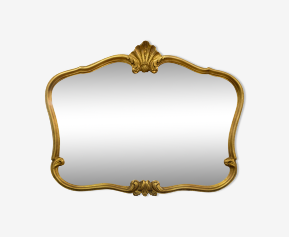 Miroir doré de style baroque 78x61cm