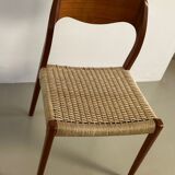 Set of 6 Moller chairs - model #71 (Design Niels O. Moller)