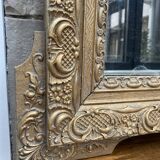 Gilded mirror in wood and stucco, 19th century, 60x88cm