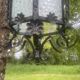 Vestibule lantern, hall, wrought iron entrance & cathedral glass, 80 cm pendant light
