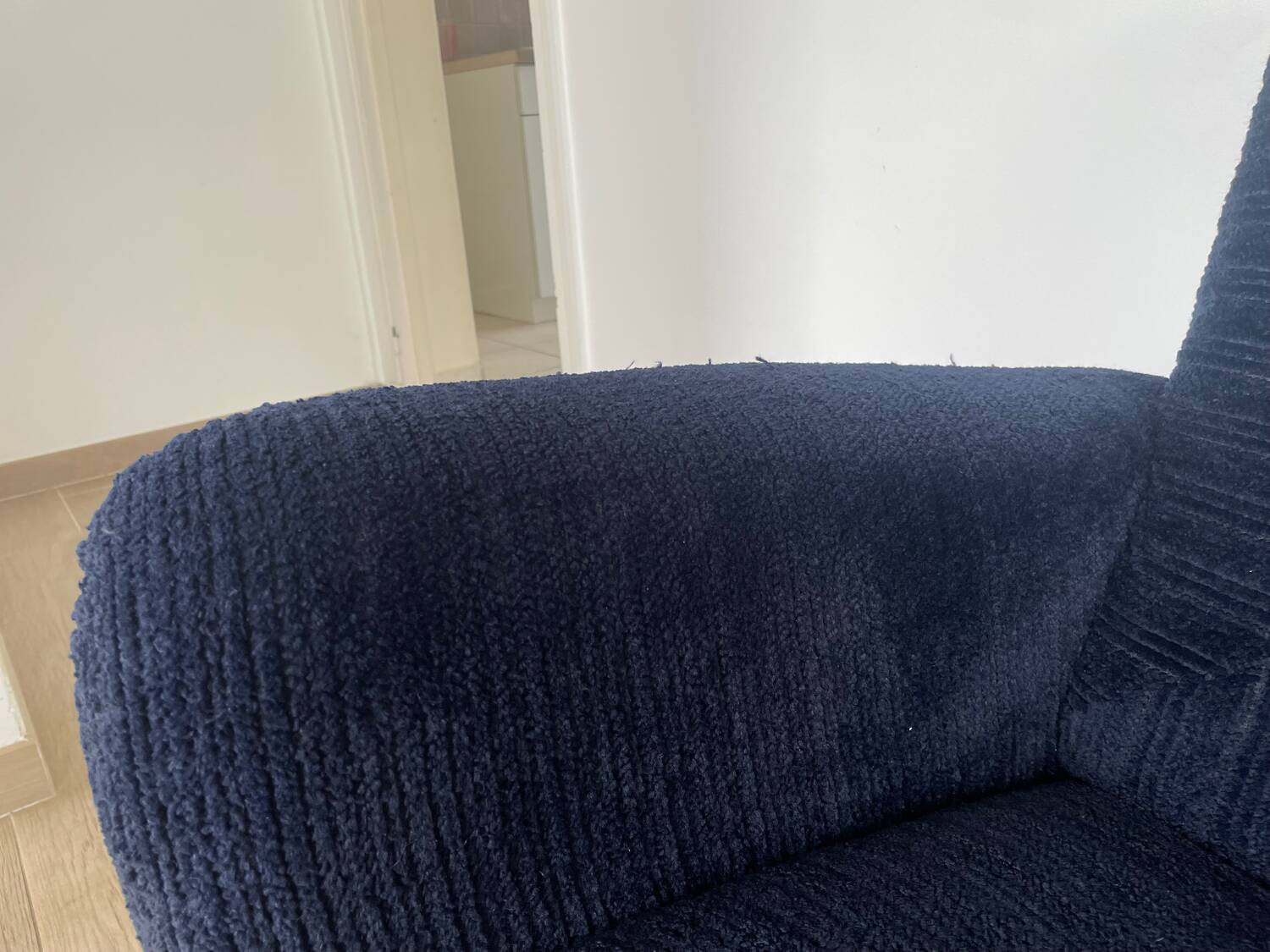 Sofa set + armchair + footrest Jean Prévost – 1970s