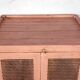 Ancient Burmese teak tribal pantry with original pink patina