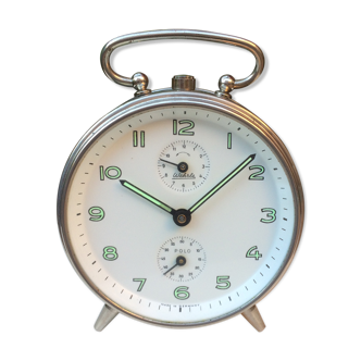 Réveil mécanique chrome Wehrle