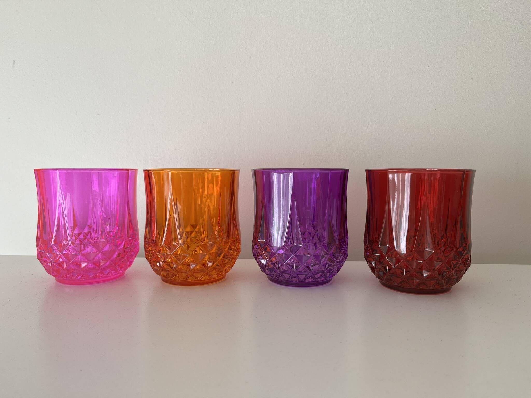 Verre en cristal d'arques vintage