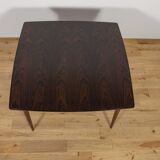 Table à manger extensible carrée en palissandre du milieu du siècle, Danemark, années 1960