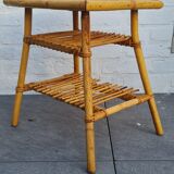 Rattan bedside table 1960