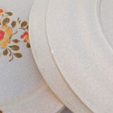 Floral plates sandstone St Amand Bergen