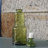 Empoli glass nautical carafe from the 1960s