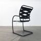 Set of vintage Italian postmodern cantilever armchairs Canasta by Heron Parigi for Heron Parigi Design.