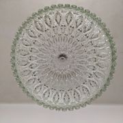 Italian XL dome pendant light in blown glass, 60s-70s