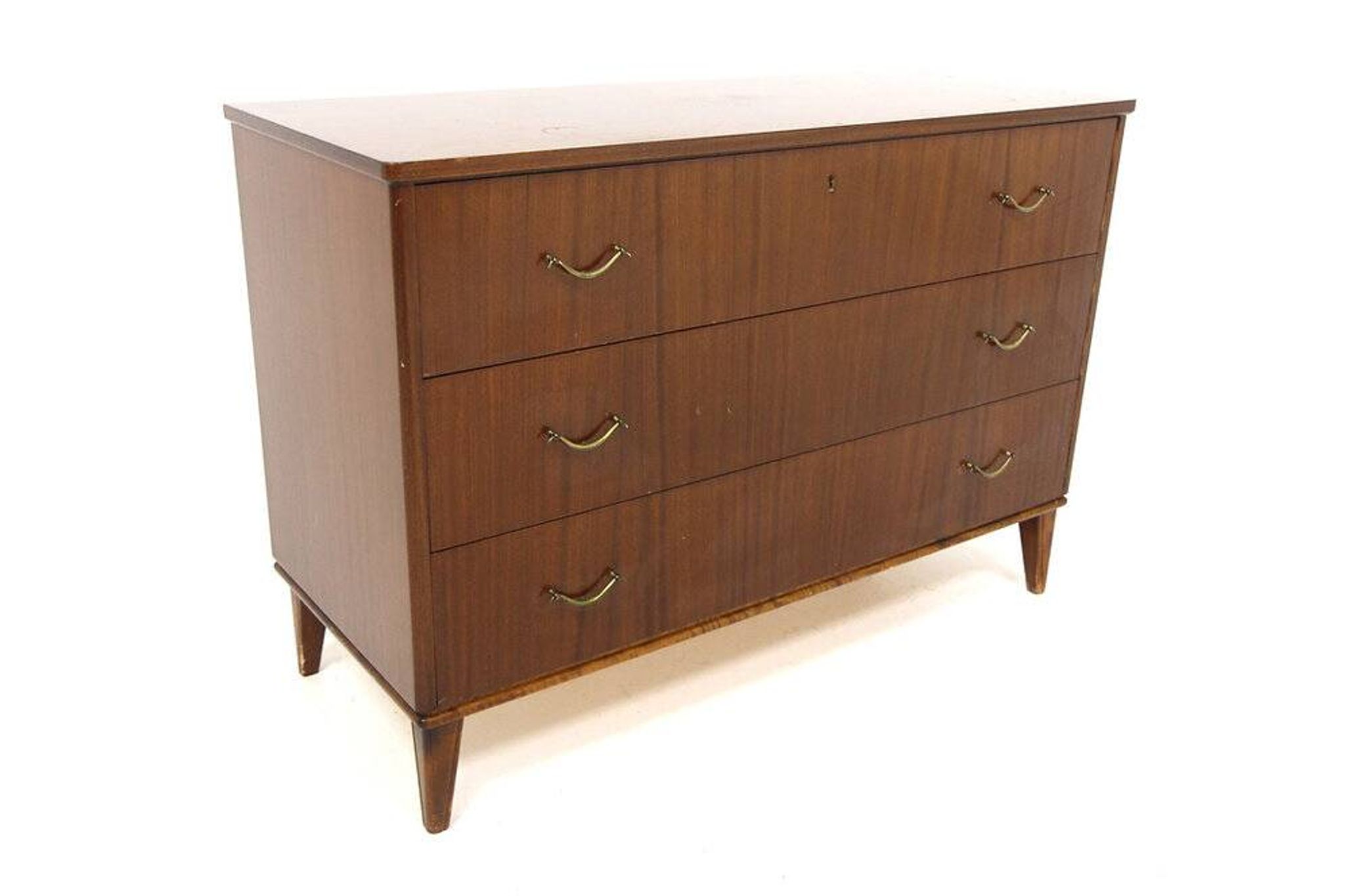 Scandinavian mahogany chest of drawers, Swedish modern, Sweden, 1940