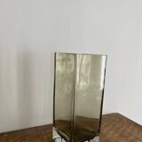 Rectangular Murano-style crystal vase