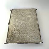 Barber's triptych mirror, beveled ice, vintage 1950