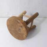 small teak stool