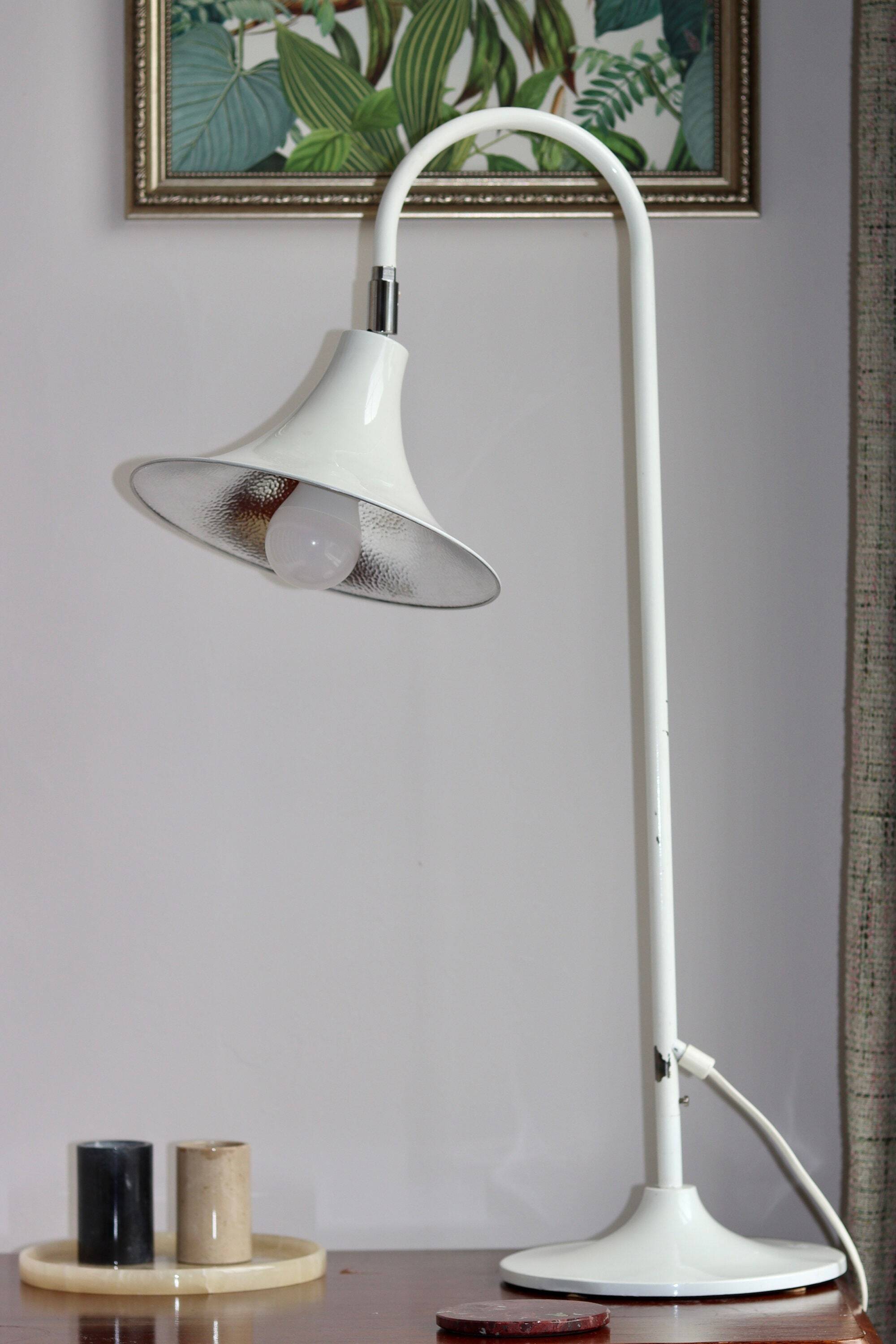 Statement metal lamp, designed by Börje Claes for Norlett Elit. Circa 1960s, Sweden.