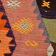 5x12 Kilim Mutlicolor Geometric Style Long Wide Turkish Kilim Rug,163x369cm
