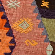 5x12 Kilim Mutlicolor Geometric Style Long Wide Turkish Kilim Rug,163x369cm