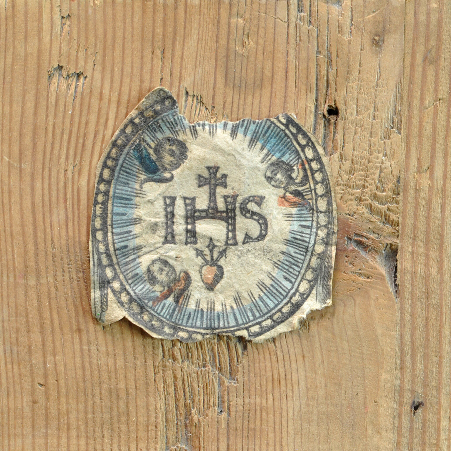 German hand painted cabinet from 1812