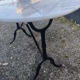Table de bistrot en marbre