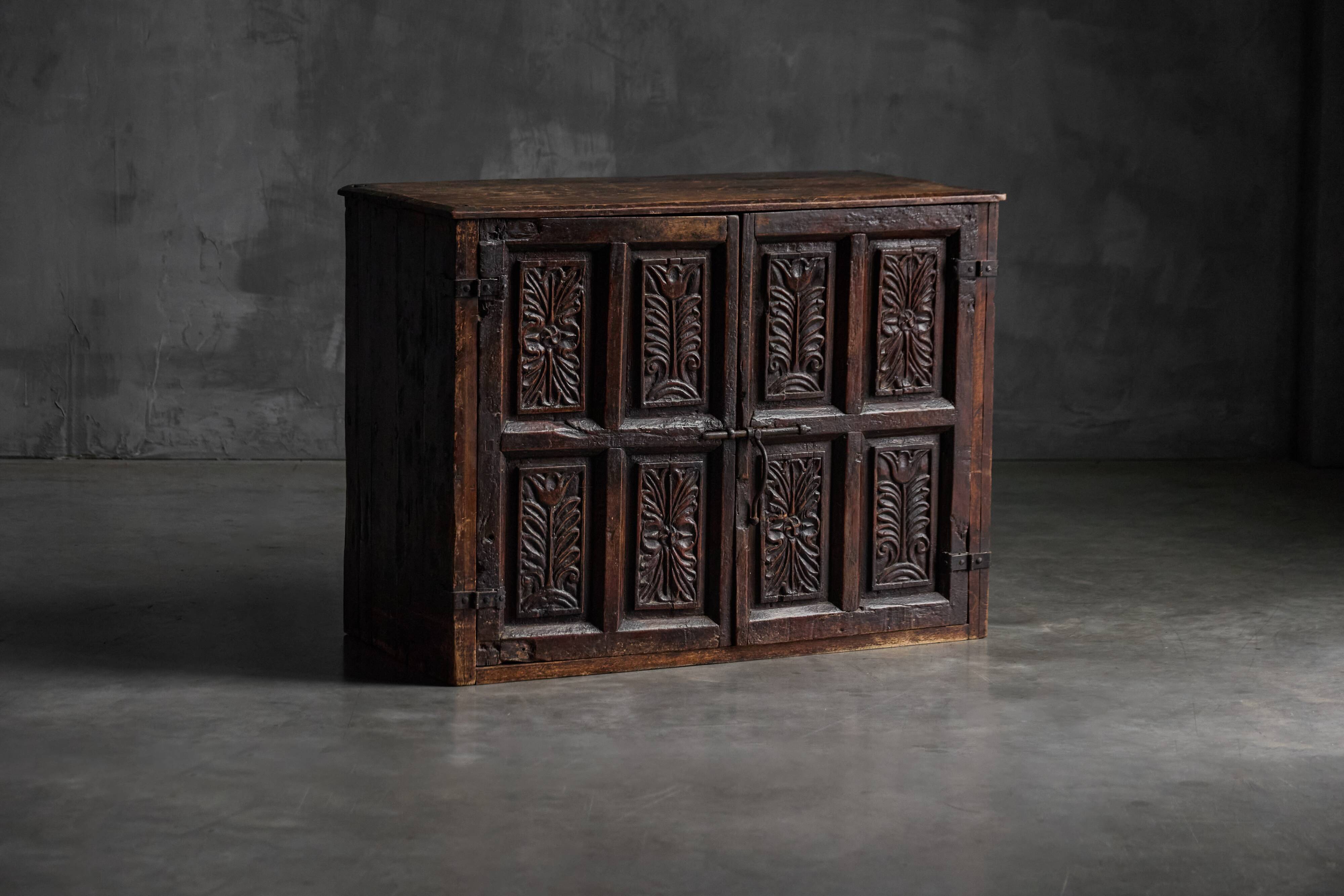 Antique Carved Cupboard, France, 18th Century