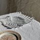 Large stylised shell bowl in vintage glass D22