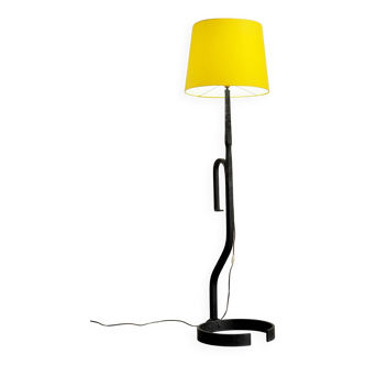 Modernist wrought iron floor lamp, 1960