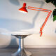 Lampe d'architecte Ledu orange, France 1970