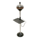 Free-standing ashtray with magazine rack