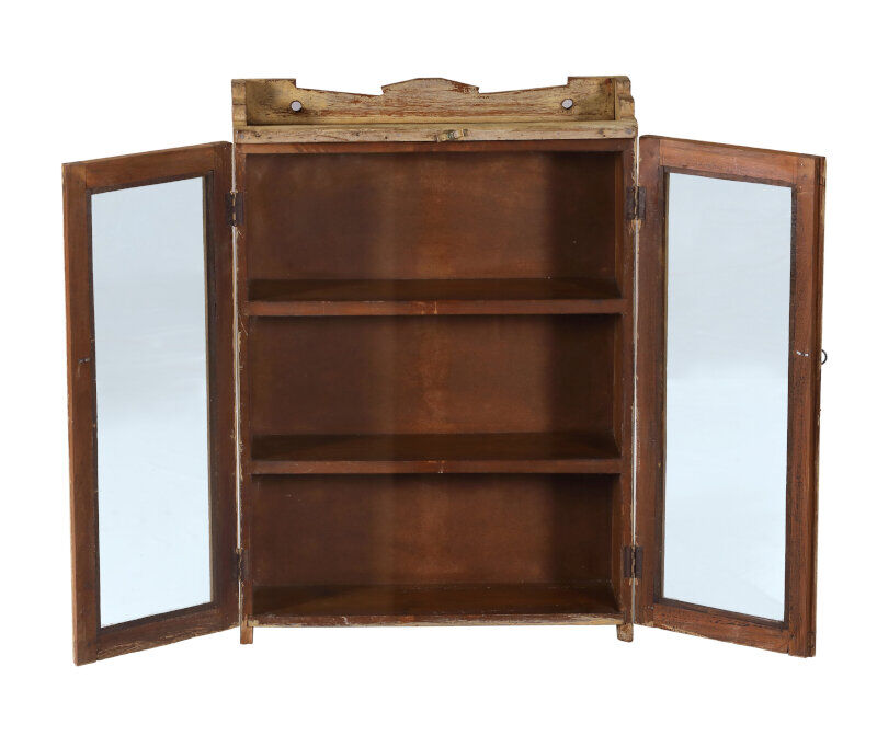 Antique white indian showcase