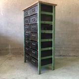 Old trade furniture workshop cabinet