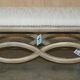 Regency style banquette - Dressing table or double piano stool
