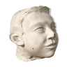 Statue visage platre