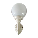 Metal and glass wall lamp