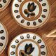 Set of 4 Kimono Boch plates