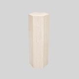 Vintage Travertine Pedestal, 1980s.