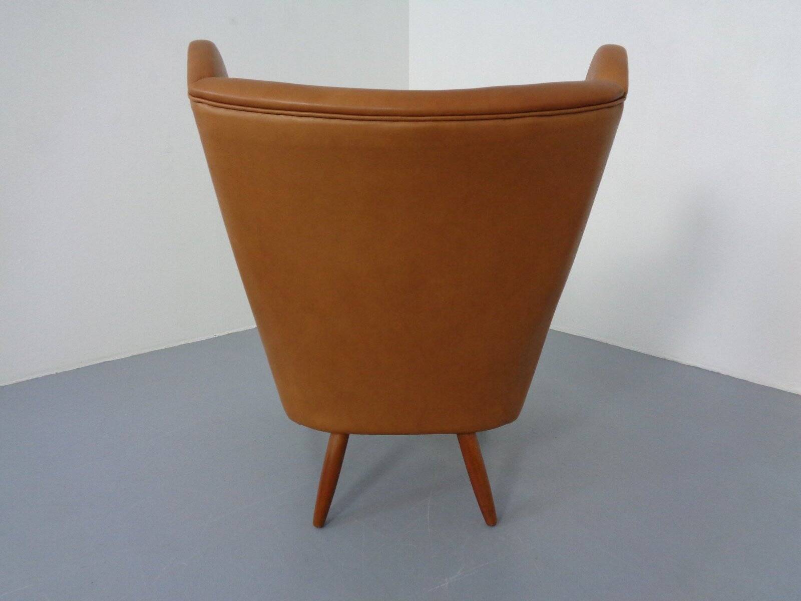 Teak and leather armchair by Svend Skipper for Skippers Møbler, Denmark, 1960s