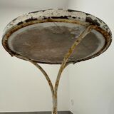 Table terrace guinguette edge of loire, iron, cast iron and marble