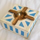 Ashtray made of camel bone and brass