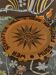Decorative Hand-carved Wooden Plate with Pyrography, Germany 1960s