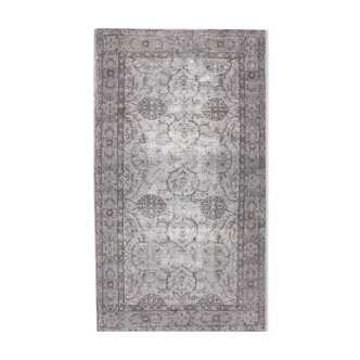 4x7 turkish vintage farmhouse floral rug, 211x120cm